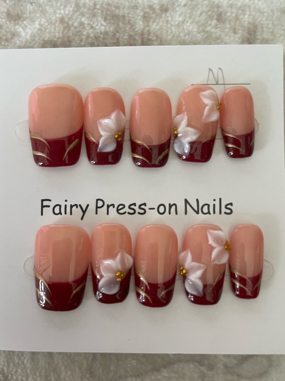 5 for $20! High Quality Press-On Nails in size medium